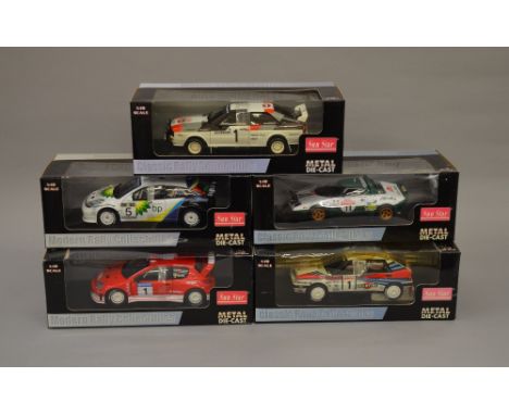 Five 1:18 scale Sun Star diecast model vehicles including: 3902; 4503; 3860; 3112; 4187. All boxed , G-VG (5)