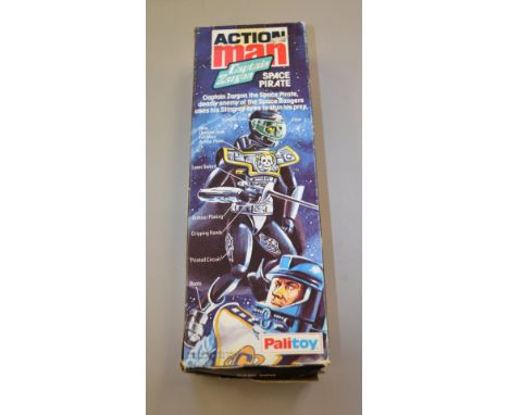 Palitoy Action Man Captain Zargon, laser Sword slightly bent but otherwise VG, boxed- G.