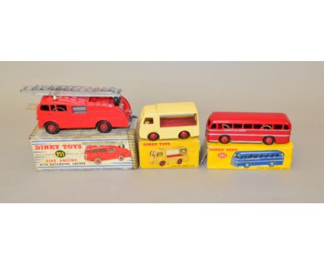 Dinky Toys. #490  Electric Dairy Van, cream with red wheel centres, some minor paint chips & small scratch to roof G in P box