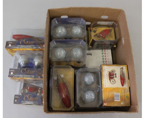 Nine Corgi The Golden Compass diecast models including: Magisterium Carriage; Magisterium Sky Ferry; Lee Scoresby's Airship E