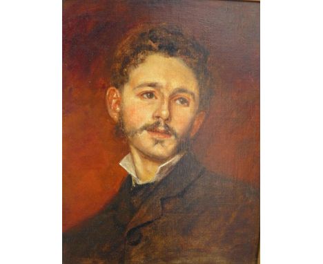 Robert Little (19th Century British School), 'Portrait of Robert Weir Allan', oil on canvas, H.30cm W.23cm 