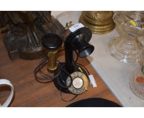 An English Telephone Co. candlestick telephone 