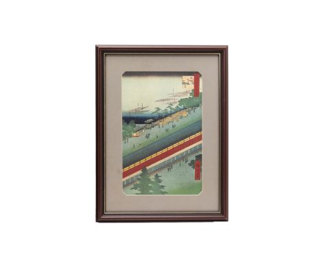 AFTER UTAGAWA HIROSHIGE - SIX JAPANESE WOODBLOCK PRINTS (7)
From the series One Hundred Famous Views of Edo
Comprising:
Hall 