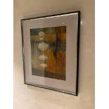 Abstract Wall Art Print Framed 80x 95cm ( Loc Lobby)