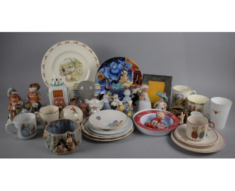 A Collection of Various Children's Ceramics to Comprise Beswick Benjamin Bunny, Various Figures, Novelty Money Box in the For