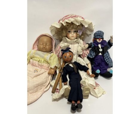 The Great Man's Doll: 368 French Bisque Bebe in Original Harlequin Costume  with Original Label