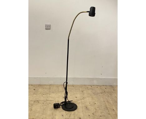 A modern andle adjustable lamp standard, H140cm