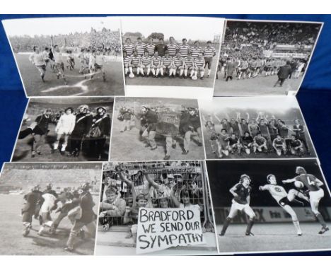 Football photographs, selection, 8" x 10” and smaller press photos, 1980’s, inc. Teams, Matches, European Cup Semi 1981 Riots