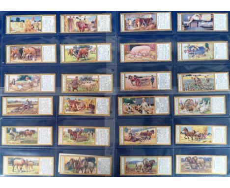 Trade cards etc, Typhoo, Work on the Farm, 'T' size (set, 25 cards, gd). Sold with a First Day of Issue large illustrated she