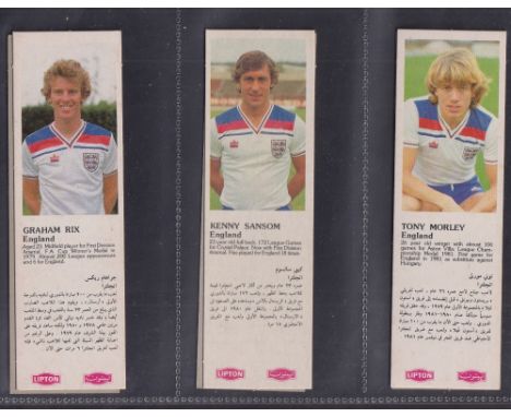 Trade cards, Lipton's Tea, World Cup Footballers, England & International Football Stars, 'T' size,(set, 60 cards), English &