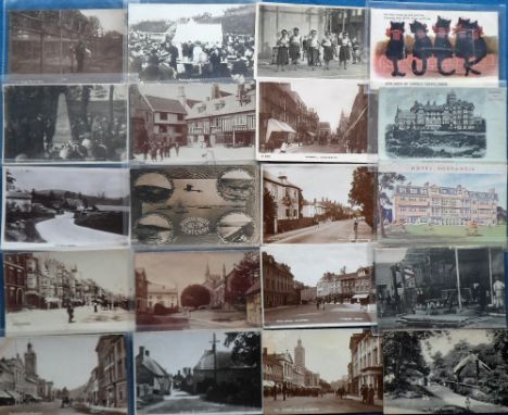 Postcards, Dorset, a good collection of approx. 165 cards with many street scenes, scenic views and villages. RPs include Mar