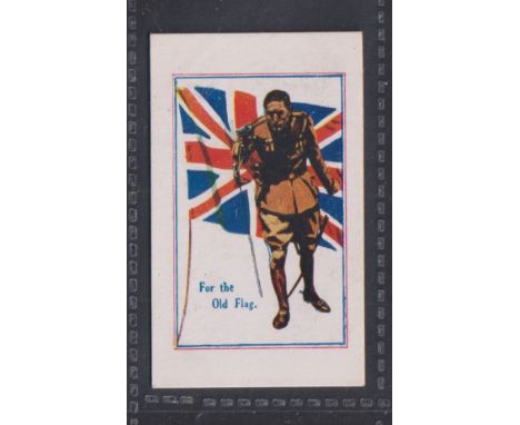 Cigarette card, Mearbeck, Army Pictures, Cartoons etc type card ' For the Old Flag' (gd) 