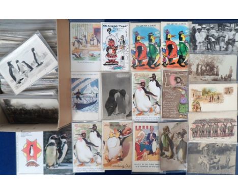 Postcards, Animals, a selection of approx. 300 cards to include big game hunting, comic, snake catching, advertising, deer ca