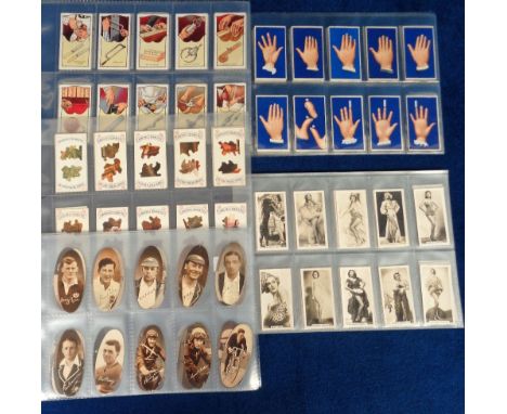 Cigarette cards, Carreras, Popular Personalities, (Oval), (set, 72 cards), Picture Puzzle Series (set, 25 cards), Tools & How