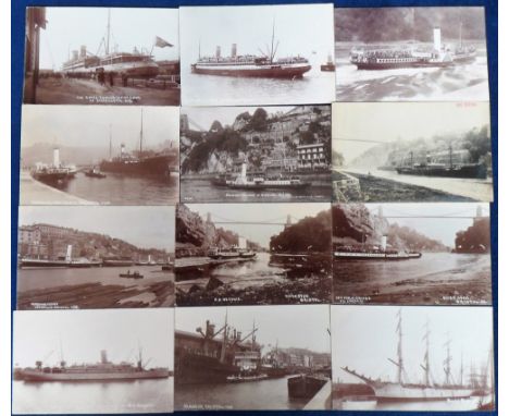 Postcards, Shipping, a good RP selection of 12 shipping cards at Bristol, Includes sailing ship Viking at Bristol Docks, Pres