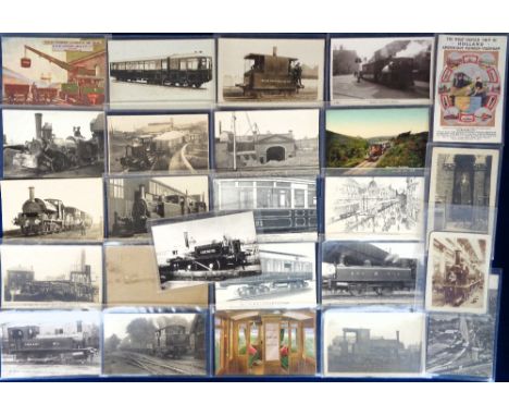 Postcards, Minor Railways, 55+ postcards (inc. a few photographs) to include Sentinel-Cammell Steam Rail Coach and R & W Hawt