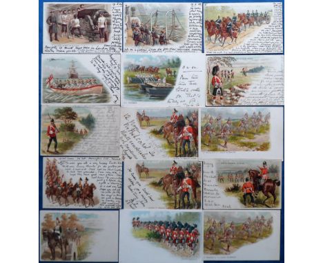 Postcards, Military, a good selection of approx. 33 early military cards published by Blum & Degen, the majority illustrated 