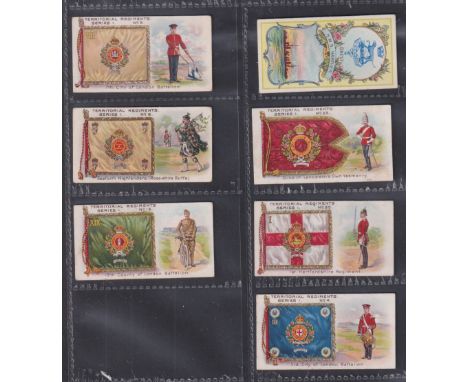 Cigarette cards, selection of scarce cards, Edward, Ringer & Bigg, Flags of All Nations (Globe & Flag) (16/37), Faulkner's Ou