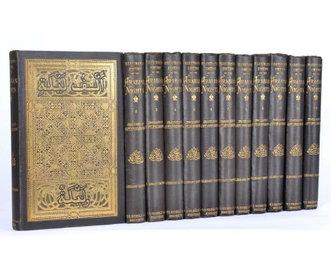 Burton, Capt. Sir R.F. The Book of the Thousand Nights and a Night. H.S. Nichols, 1897. 8vo (12 vols). Org. publisher's cloth