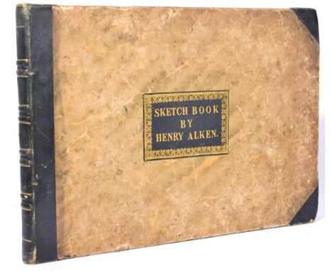 Alken, Henry The Sketch Book of Henry Alken Engraved by Himself. Thomas McLean, 1826. Oblong 4to, contemporary half crushed m