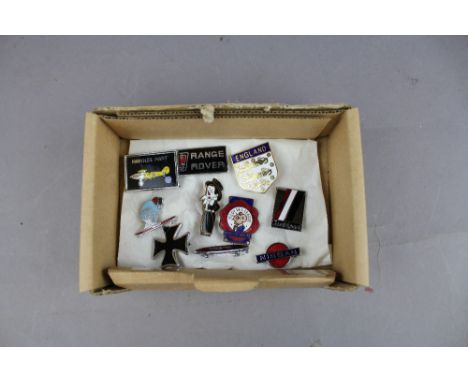Enamel badges, vintage