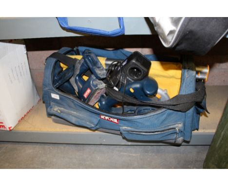 Tool bag & various electric hand tools