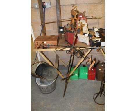 Wrought iron weather vane
