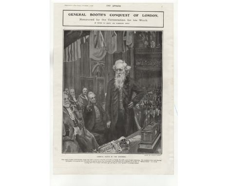 Salvation Army 1905-Supplement to (Nov 4th) edition of the Sphere-General Booth's Freedom of the City of London-fine printed 