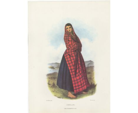 Ackerman Vintage colour print-Clan Sinclair R.R Mc Ian, printer - L.Dickinson, Lith 11" x 15"