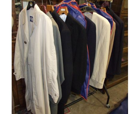 A collection of gentlemen's vintage and modern clothing. 