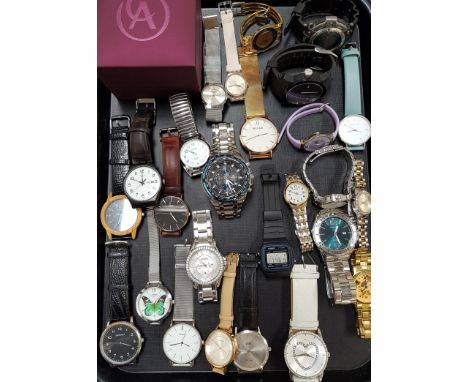 SELECTION OF LADIES AND GENTLEMEN'S WRISTWATCHESincluding a new and boxed Accurist, Swatch, Red Herring, Diesel, Daniel Welli