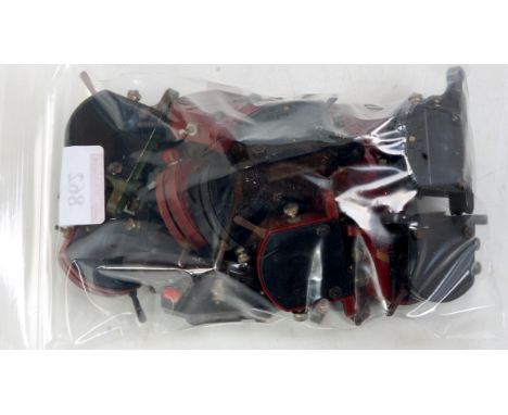 Dublo switches, 10 black, 10 red, 3 green, 3 red push button, not all nuts present (G-VG)