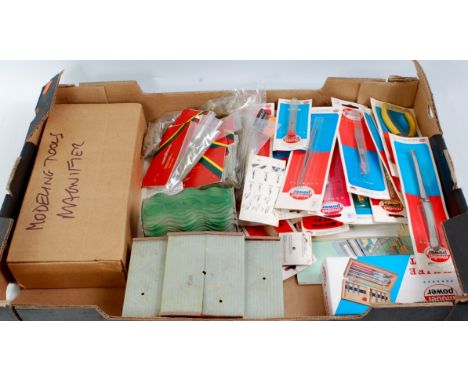 Large quantity of mixed 00 Gauge rolling stock, lineside accessories, track and various modelling equipment, to include Hornb