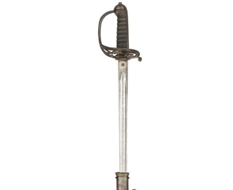 A late Vic 1854 pattern officer’s sword of the Grenadier Guards, straight fullered blade 32”, by S.J. Pillin, 31 Gerrard St, 