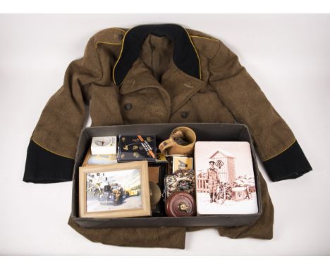 A collection of AA memorabilia.  An AA issue quality leather covered tape measure by A John Rabone & Sons Hockley Abbey. An e