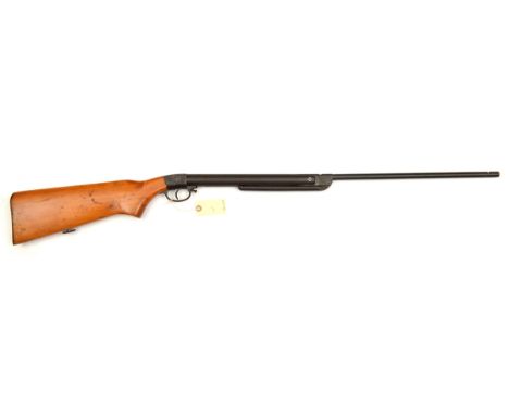 A similar smooth bore .177” Diana Mod 27 air rifle,  date stamped beneath the breech “4.24” (April 1924), GWO & C (light surf