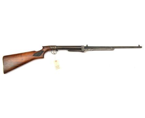 A .177” BSA Light or Ladies model underlever air rifle,  number L39592 (1934), with single hole trigger block, trigger adjust