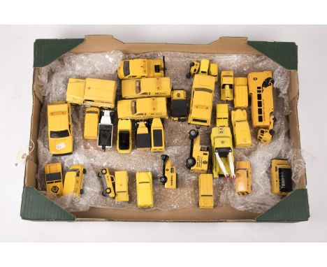 A collection of AA Toys and Models. A Kyosho 1:18 scale Mini Van, AA Service. A large scale BMW motor cycle, with two pannier