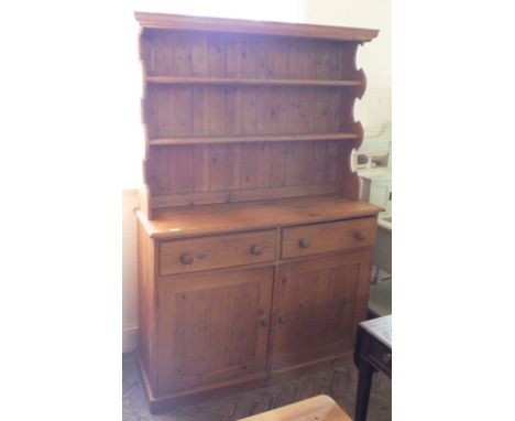 A Pine shelf back dresser