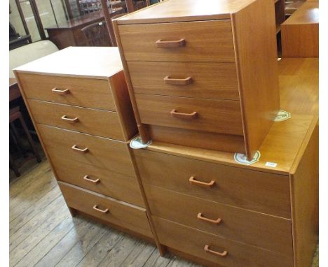 Three Danish chests of drawers