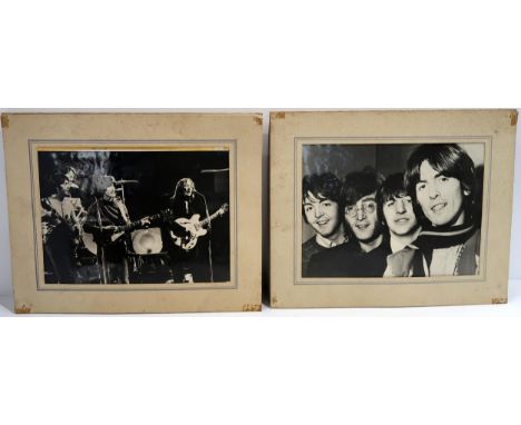 BEATLES a collection of Beatles memorabilia and ephemera with a shelf of various Beatles, John Lennon, Paul McCartney, George