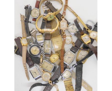A collection of vintage ladies wristwatches to include Sabrina, Siegevin, Oris and Services Etc Condition Report:No condition