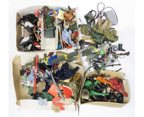 A large quantity of vintage Action Man figures and accessories Condition Report:Available upon request