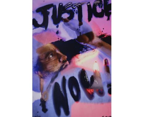 MARILYN MINTER (AMERICAN b.1948)Ê JUSTICE NOW 2022 Archival pigment print, signed, inscribed (179/300), 62 x 40cm Condition R