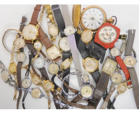 A retro Bay City Rollers 'Roller Time' watch, together with a collection of vintage watches to include Atlantic, Bentima, Wes