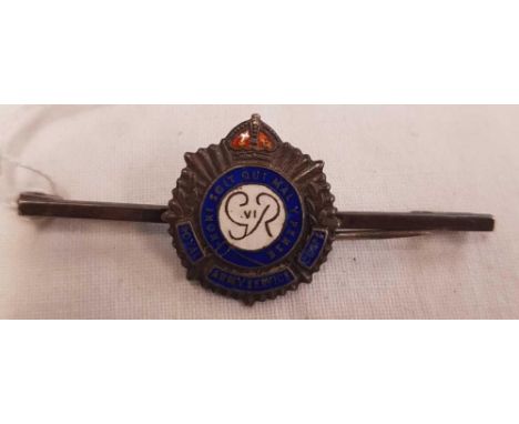 SILVER SWEETHEART BROOCH 'ROYAL ARMY SERVICE CORPS'