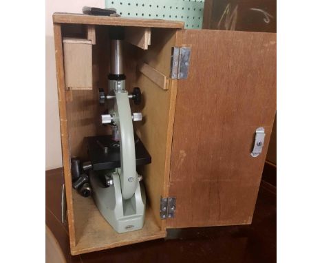 CASED MICROSCOPE -  OPAX - SERIAL NO. 180110 