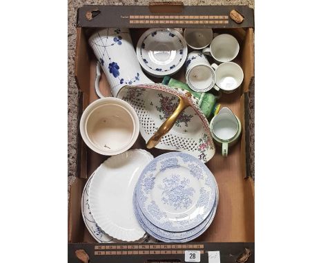 CARTON OF MIXED CHINAWARE INCL: ROYAL WORCESTER PORCELAIN 