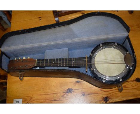 A small banjo