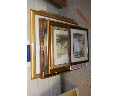 A group of various gilt framed prints and others